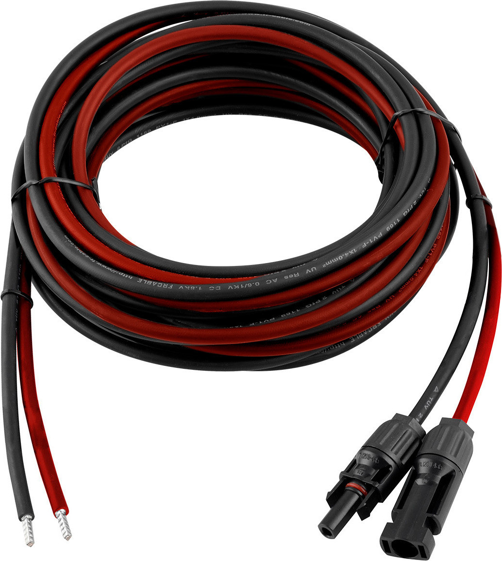Enjoy Solar zonnepaneelkabel 5 meter 4 mm² met zonnesteekverbindingen voor de verbinding tussen zonnemodule en laadregelaar