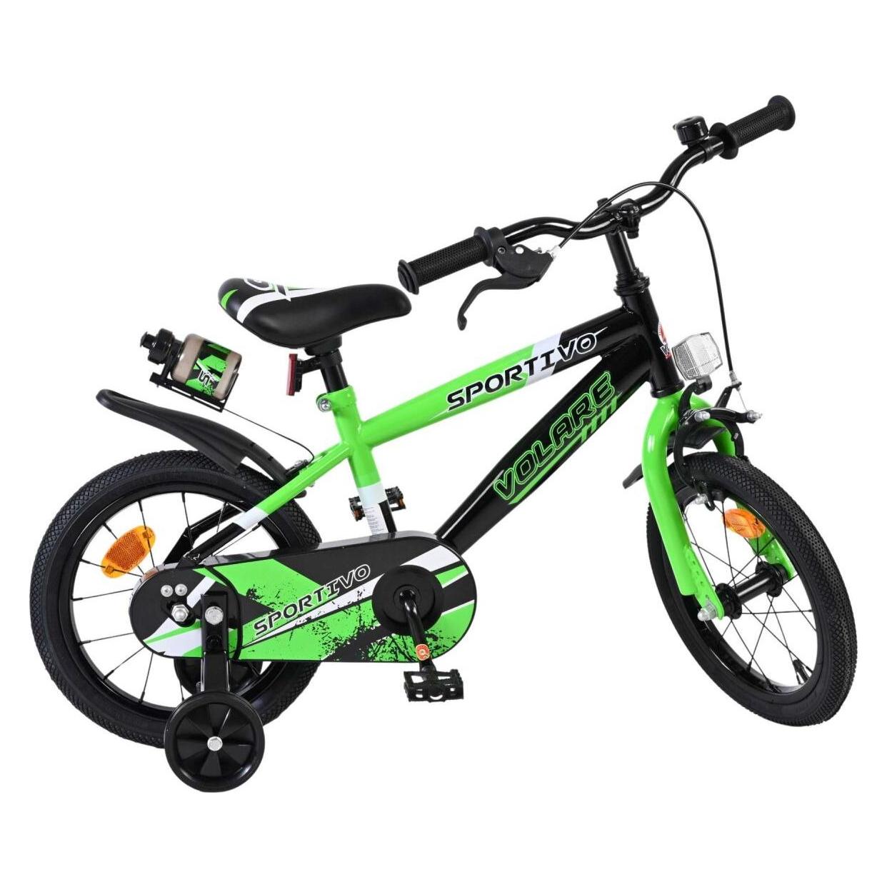 Volare - Children's Bicycle 14 - Sportivo Green (51452) (14") (51452)