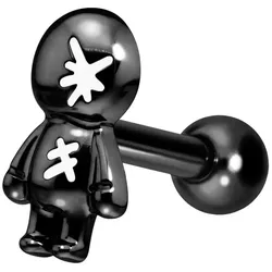 Titan Ohrpiercing mit Innengewinde PUPPE
