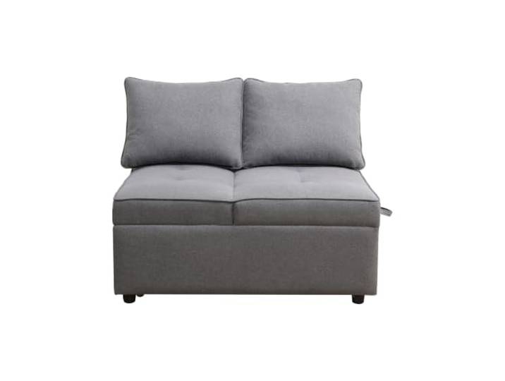 KTHLBRH Boxspringbett 80 x 200 cm mit Matratze grau Kunstleder, Taschenfedern, USB-LED, Matratzenschoner waschbar