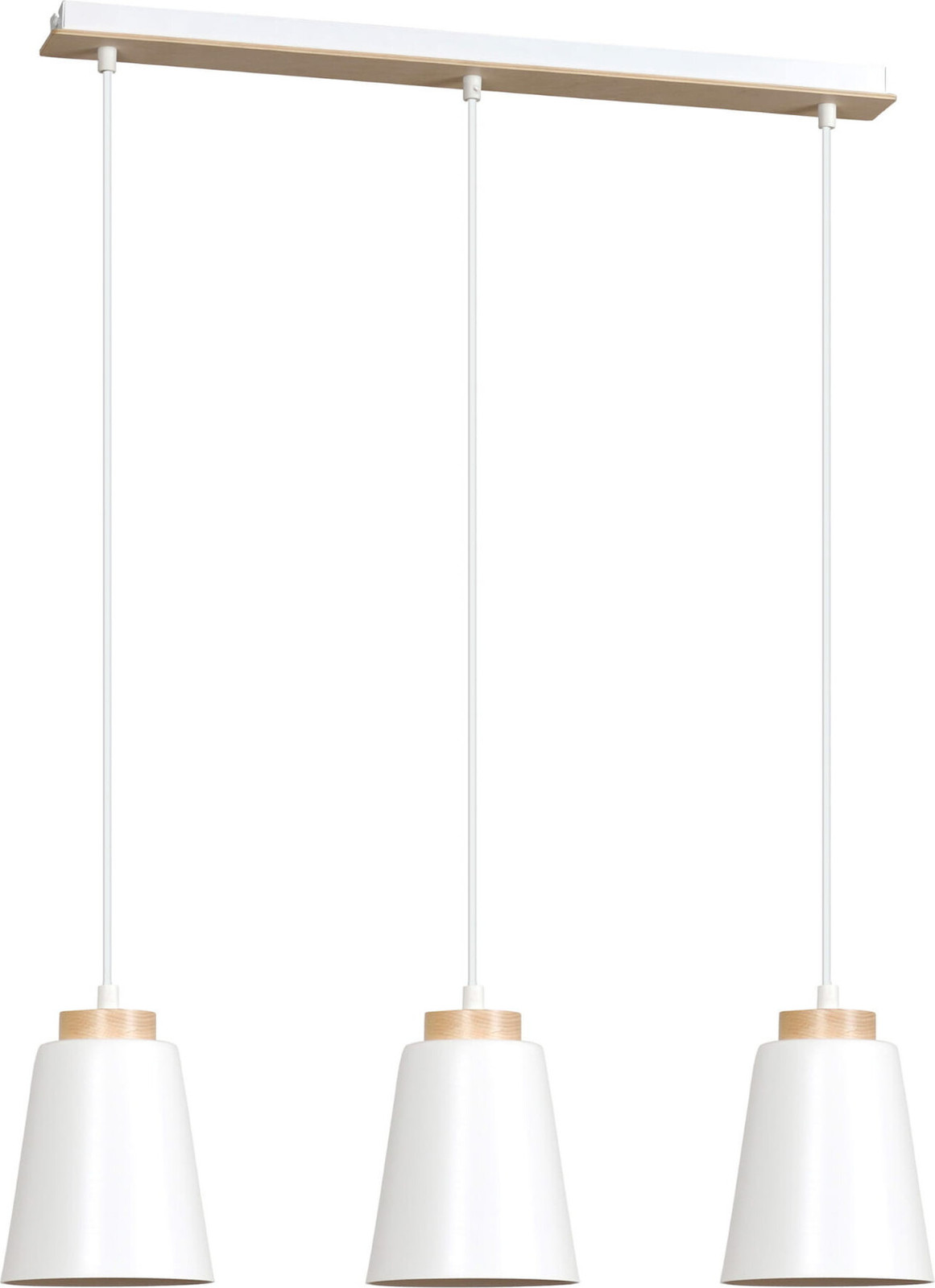 Emibig Bolero Hanglamp Wit 3xE27 60W
