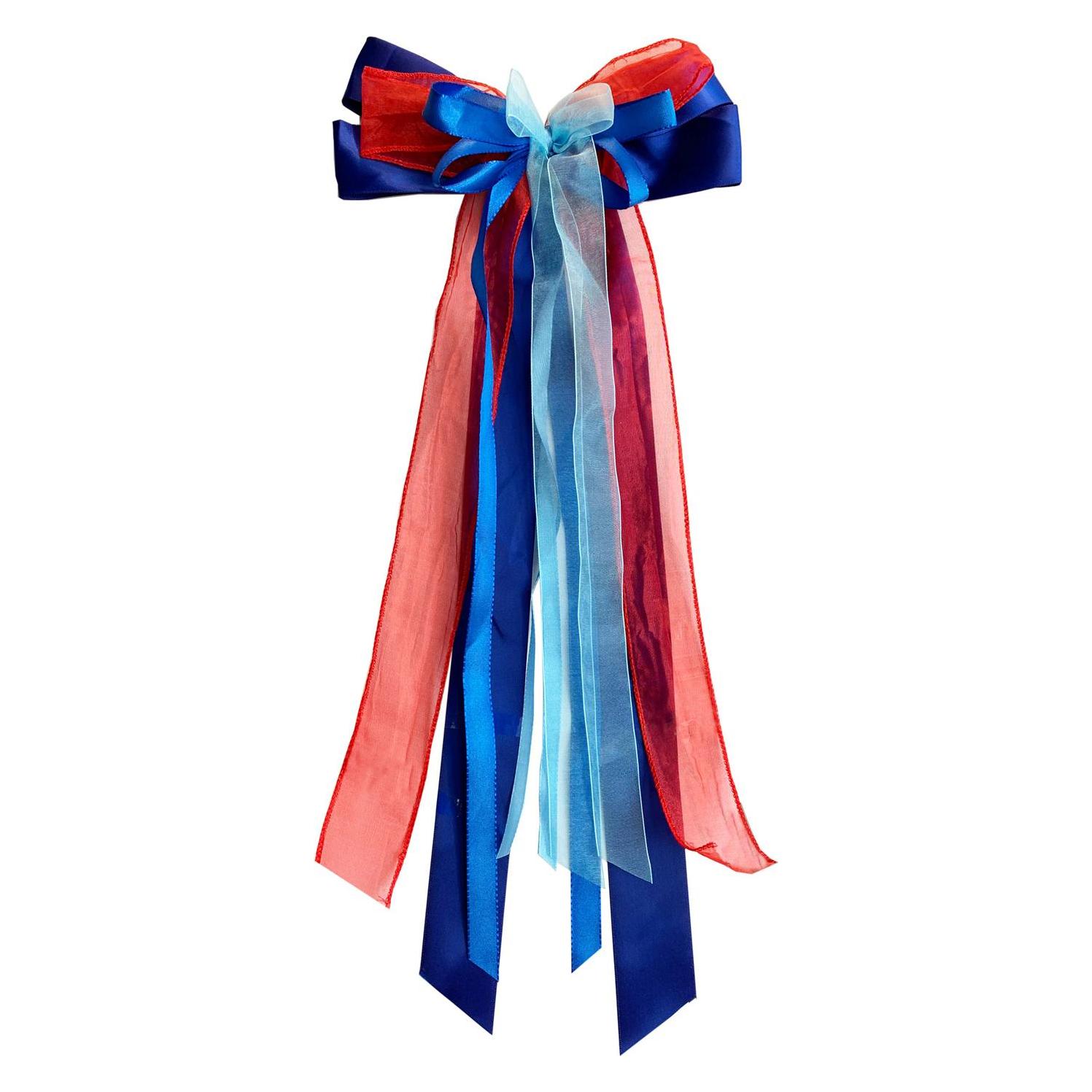 Magni Schultütenschleife 23x50cm blau rot (33649105)