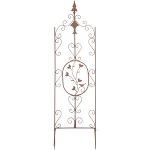 CLP Rankgitter Burgus, antik braun, zum Stecken, aus Metall, rechteckig, 35 x 122 cm
