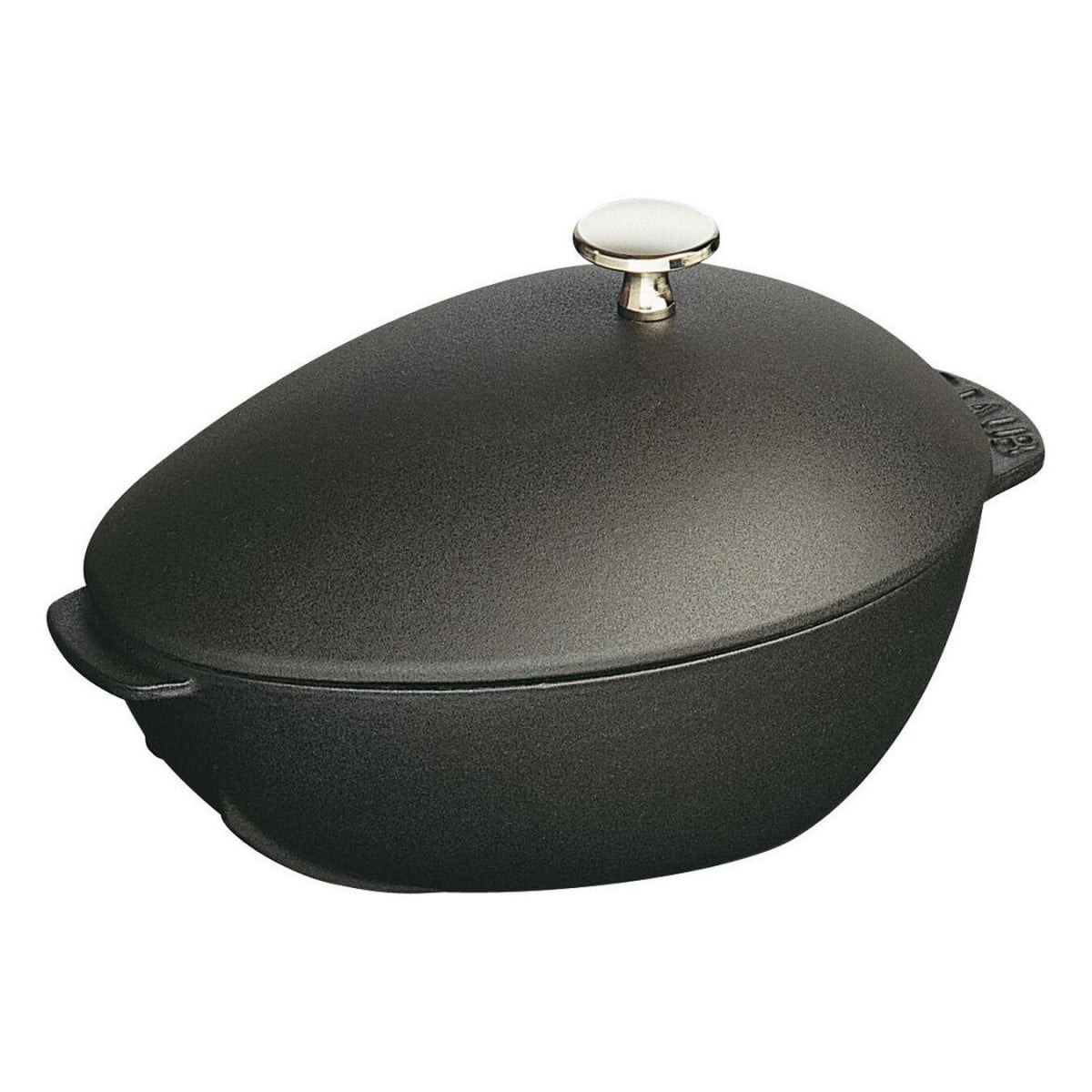 Staub Gietijzeren Mosselpan met Deksel 2 L, Zwart