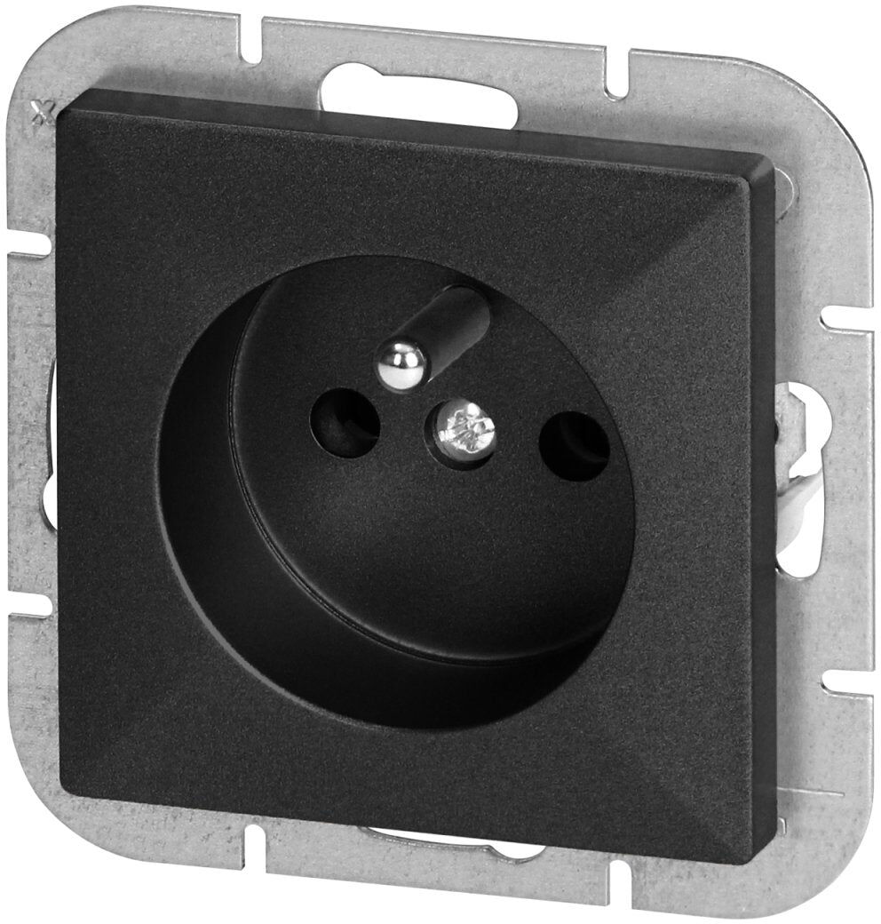 Orno Prise Encastrée 2P+T 16A 250V - Noir
