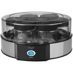 Adler AD 4476 Joghurtbereiter mit 7 Gläsern Joghurtmaschine Joghurt selber machen