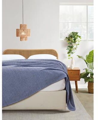 Melange Home Everyday Blanket Yarn Dyed Herringbone Cotton Blanket