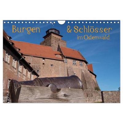 Burgen & Schlösser im Odenwald (Wandkalender 2027 DIN A4 quer), CALVENDO Monatskalender