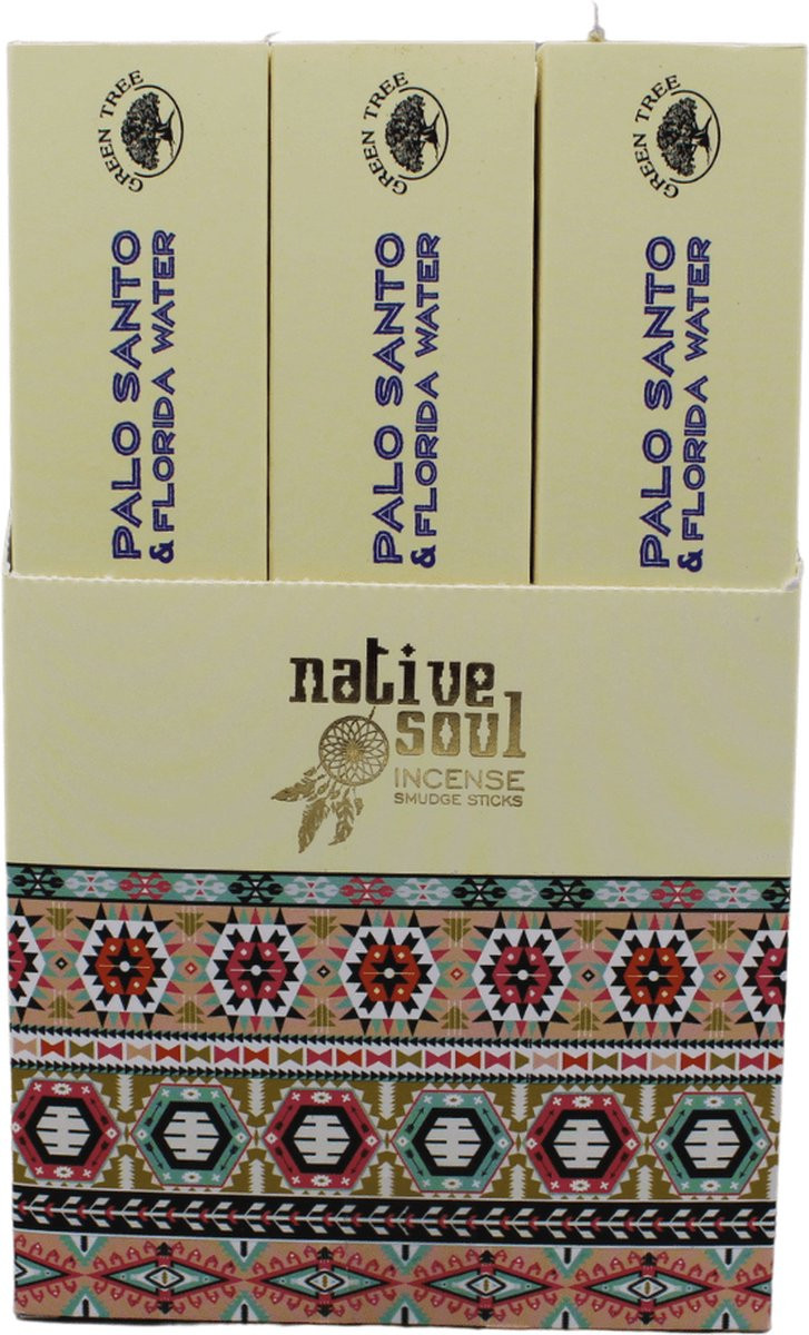Green Tree Candle Wierook Native Soul Palo Santo & Florida Water