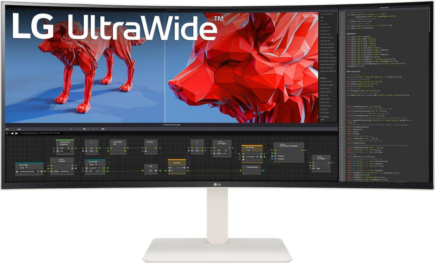 LG UltraWide 38BR85QC-W Curved Monitor 95,0 cm wit
