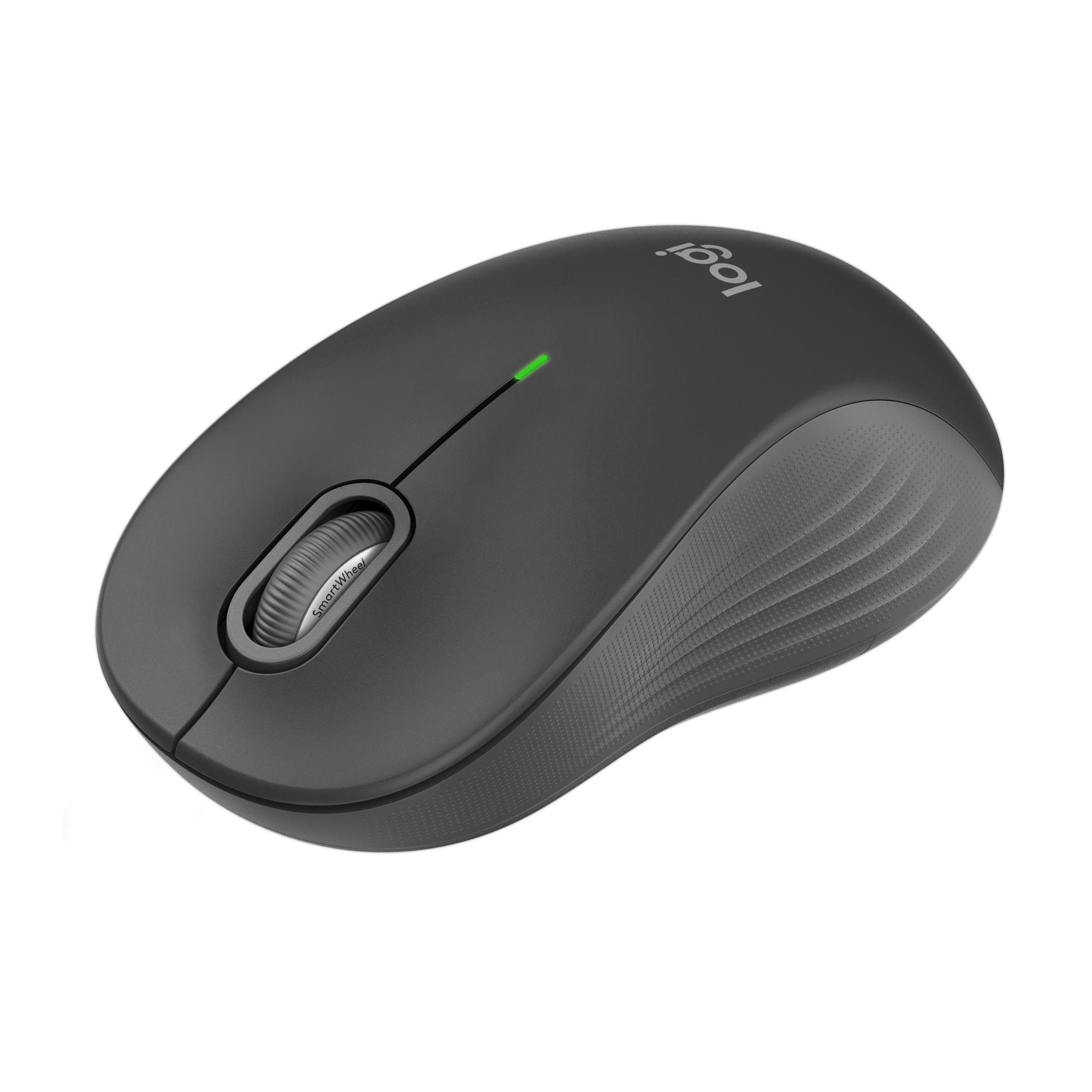Logitech Signature M550 L Kabellose Maus in Grafit – Ergonomische Bluetooth-Maus mit SmartWheel und SilentTouch 910-007187