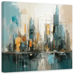 LEINWANDBILD Architektur Stadt Minimalismus 30x30cm