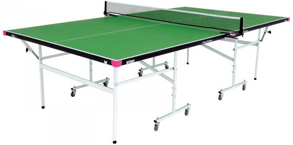 Butterfly Fitness 16 Indoor Rollaway Table Tennis Table Set Green
