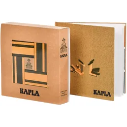KAPLA - Holzbausteine, gelb/grün, 40er Box