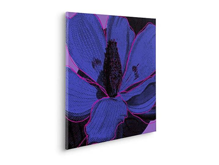 Komar Purple Fusion Tableau sur châssis en bois véritable 60 x 60 cm Décoration murale design salon chambre