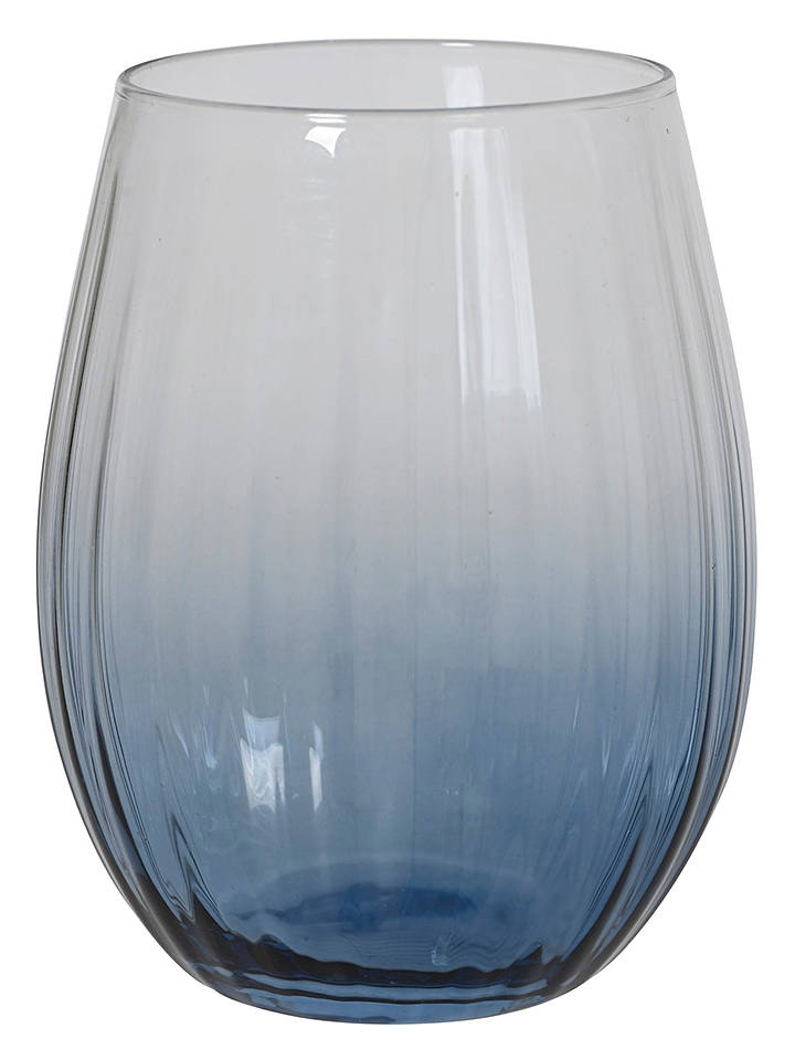 Kaeming Trinkglas in Blau - (H)12,1 x Ø 9,4 cm - onesize