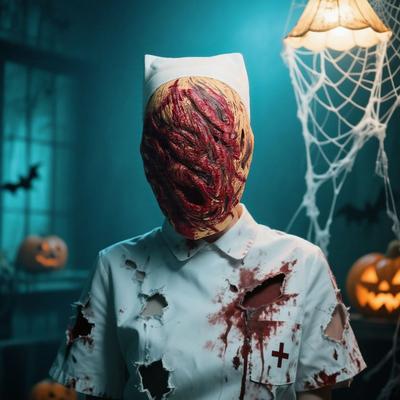 Uplifted Finds Terrifying Nurse Model Halloween Cosplay Mask Horror Role Play Costume Terrifying Nurse Model Halloween Cosplay Mask Horror Role Play Costume