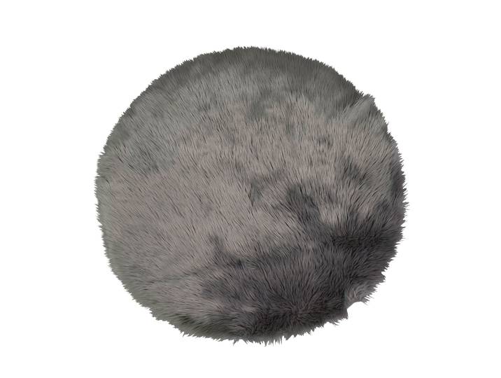 Teppich Kunstfell 120 cm grau
