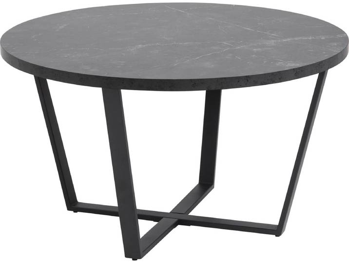 Eettafel Liam MDF Zwart Ø110cm - Giga Living