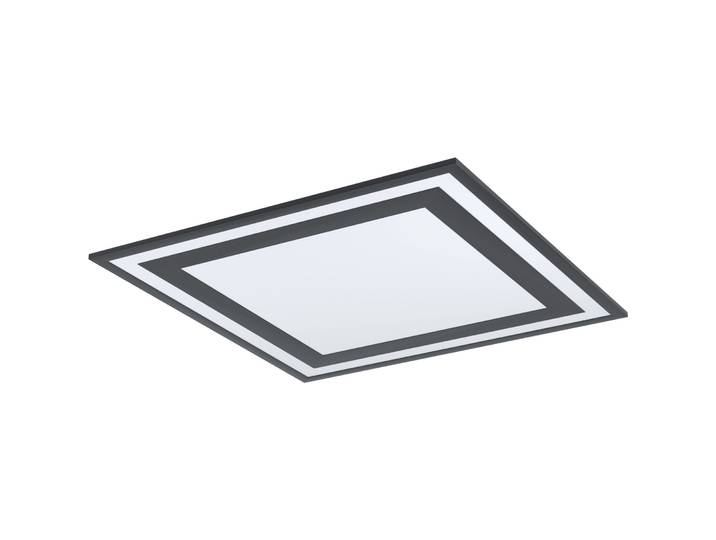 Eglo Deckenlampe Savatarila Schwarz/weiss Aluminium/Kunststoff 4600 lm B 59.5 cm - LED - Deckenlampe- LED Energiesparlampe