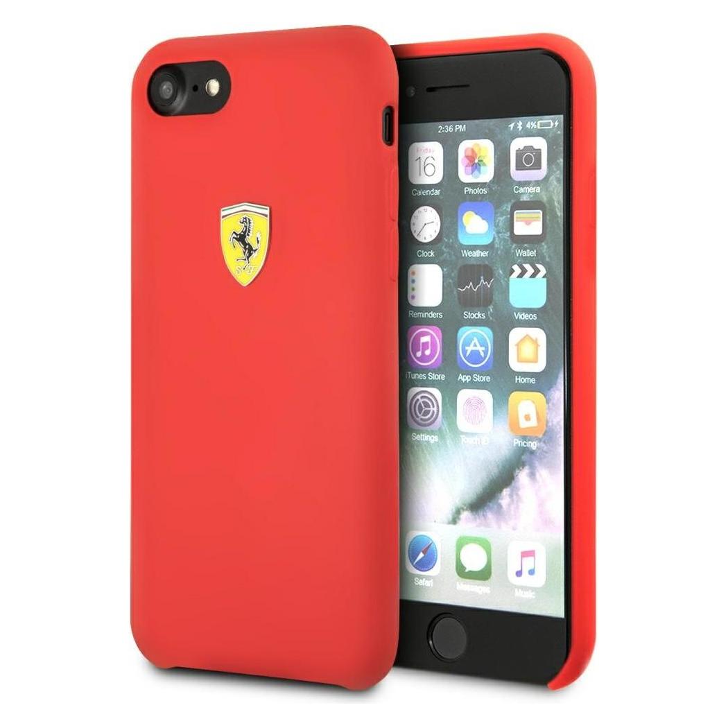 Ferrari Hardcase FESSIHCI8RE iPhone 7/8 SE2020 czerwony/red Silicone (Apple iPhone 7, Apple iPhone 8) (3700740416433)