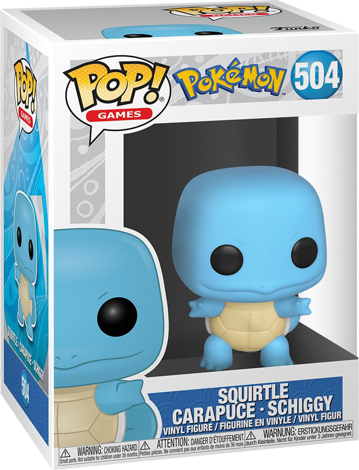 Funko Pop! Pokémon Squirtle Schiggy 504 Vinyl figuur