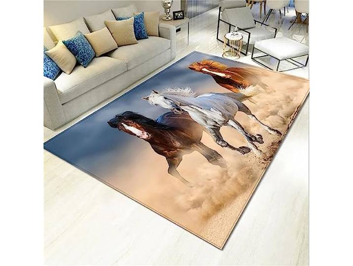 HOCAH 3D-Gedruckter Kinderteppich – weicher Flanell-Teppich for Spielzimmer und Heimdekoration(Zy-dt-a1,180 x 280 cm/70.8 x 110.2 inch)