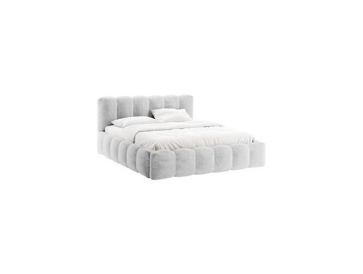 Design Polsterbett „Cameron“ mit Ablagefach, Chenille Silver CXL by Christian Lacroix