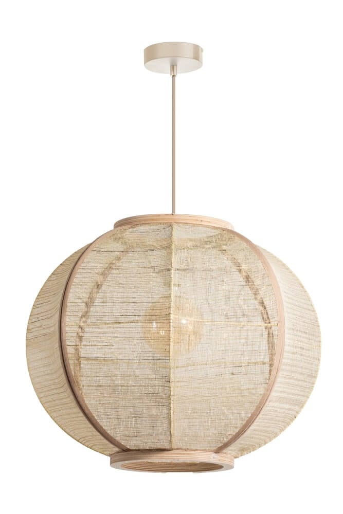 ETH Japandi hanglamp Fabric beige Ø 58cm
