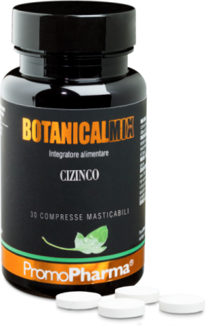 PROMOPHARMA SpA Botanical Mix - Cizinco 30 Compresse, Integratore di Zinco e Vitamina C per il Sistema Immunitario