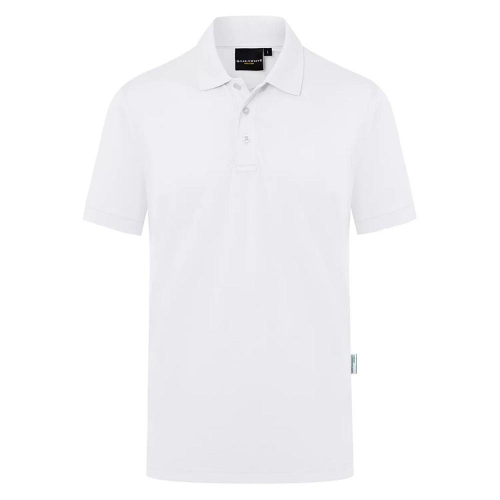 Karlowsky Heren Modern-Flair Werkpoloshirt (Wit)