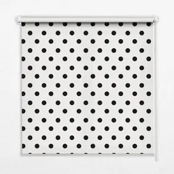 INNENROLLO - Fensterrollo - Rollo - 110x140 cm - Schwarze Punkte