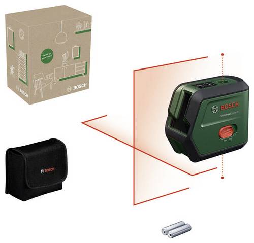 Bosch Home and Garden UniversalLevel 2 Kreuzlinienlaser Reichweite (max.): 12m