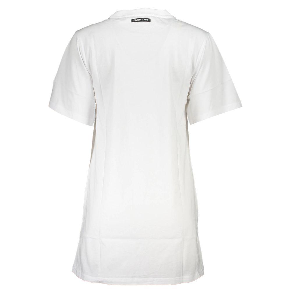 Rosenmuster T-Shirt Kleid