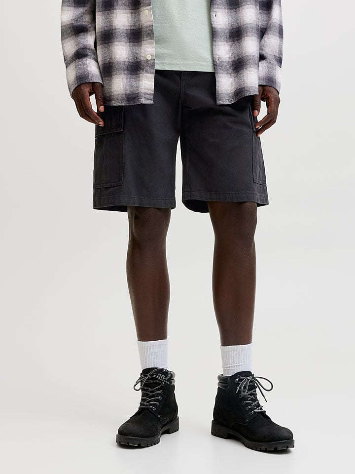 Jack & Jones Cargoshorts "Cole" in Anthrazit - M