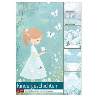 Kindergeschichten (Wandkalender 2026 DIN A2 hoch), CALVENDO Monatskalender