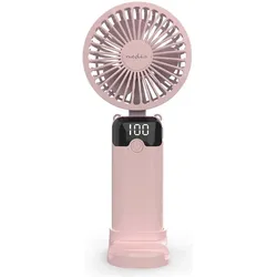 Nedis Handventilator 90 mm 6 Geschindigkeitsstufen Pink, Ventilator, Pink