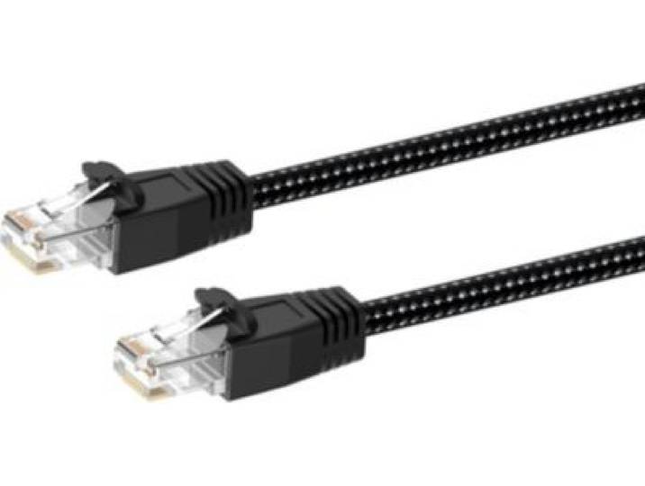 Adeqwat - Câble Ethernet Rj45 3m Droit Cat8 Noir