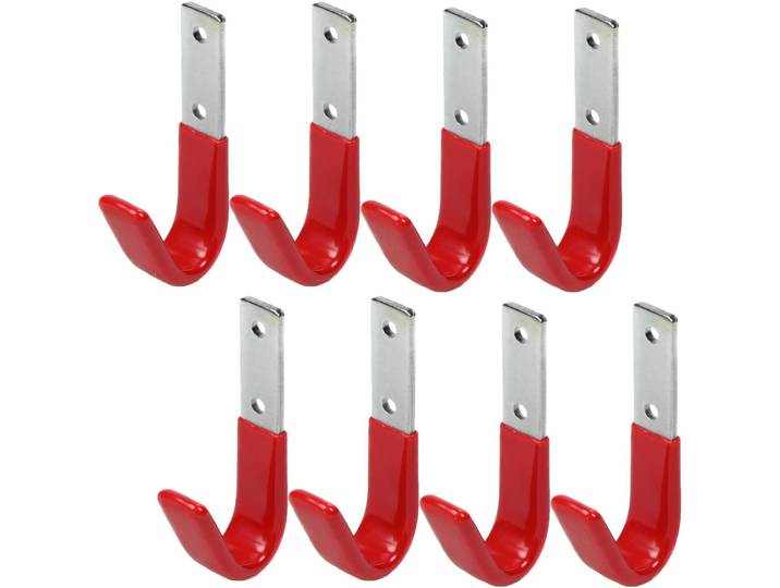 Universalhaken mit Gummierung, 8-tlg, je 35 kg, 8 x 3,5 cm