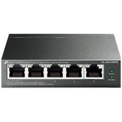 TP-Link TL-SG105PE (5 Ports), Netzwerk Switch, Schwarz