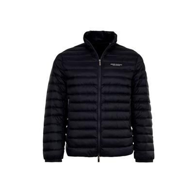 Steppjacke ARMANI EXCHANGE "Steppjacke DOWN JACKET 1er Pack", Herren, Gr. L, blau (dunkelblau), Obermaterial: 100% Polyamid PA., Jacken Steppjacke
