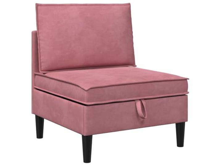 IBUQDDV Modernes Sofa mit Stauraum Rosa Samt Samt-Finish,Stauraum-Fächer,Sperrholzrahmen,schaumgefüllte Kissen,abnehmbares Kissen,Wohnzimmer