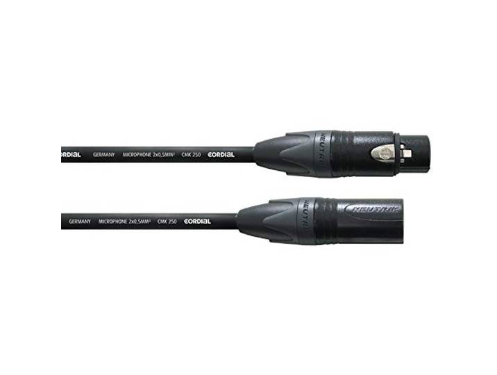 Cordial CSM 2,5 FM-GOLD 250 Microkabel 2,5 m - Microfoonkabel