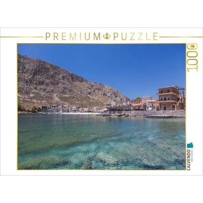 CALVENDO Puzzle Die Bucht von Gerolimenas | 1000 Teile Lege-Größe 64x48cm Foto-Puzzle für glückliche Stunden