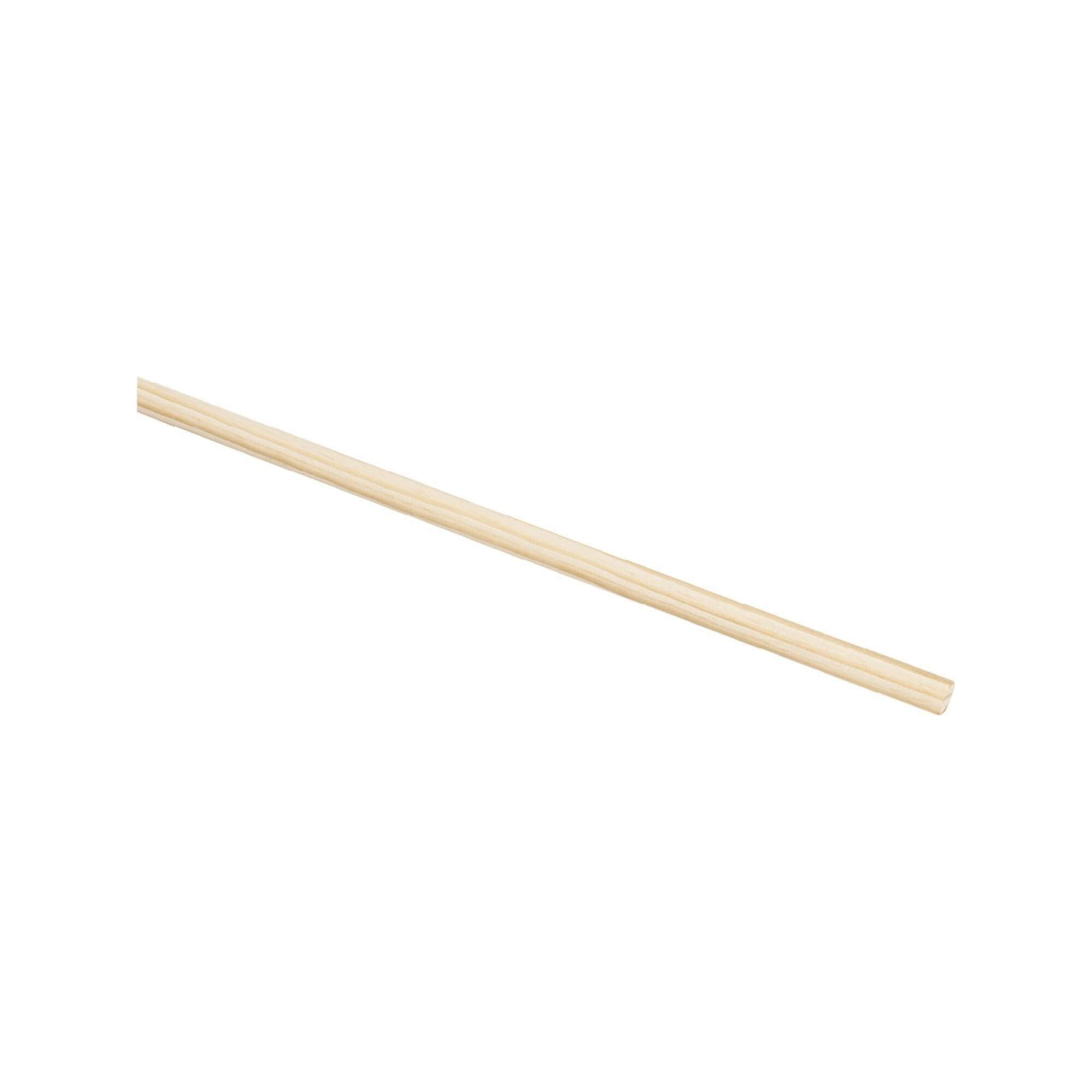 Nölle Holzbesenstiel 24 mm 120 cm, Rundkopf (10450000)
