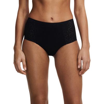Taillenslip CHANTELLE "NORAH", Damen, Gr. 48, schwarz, Obermaterial: 72% Polyamid, 28% Elasthan, körpernah, Unterhosen Taillenslip, florale Spitze, weiche Materialien