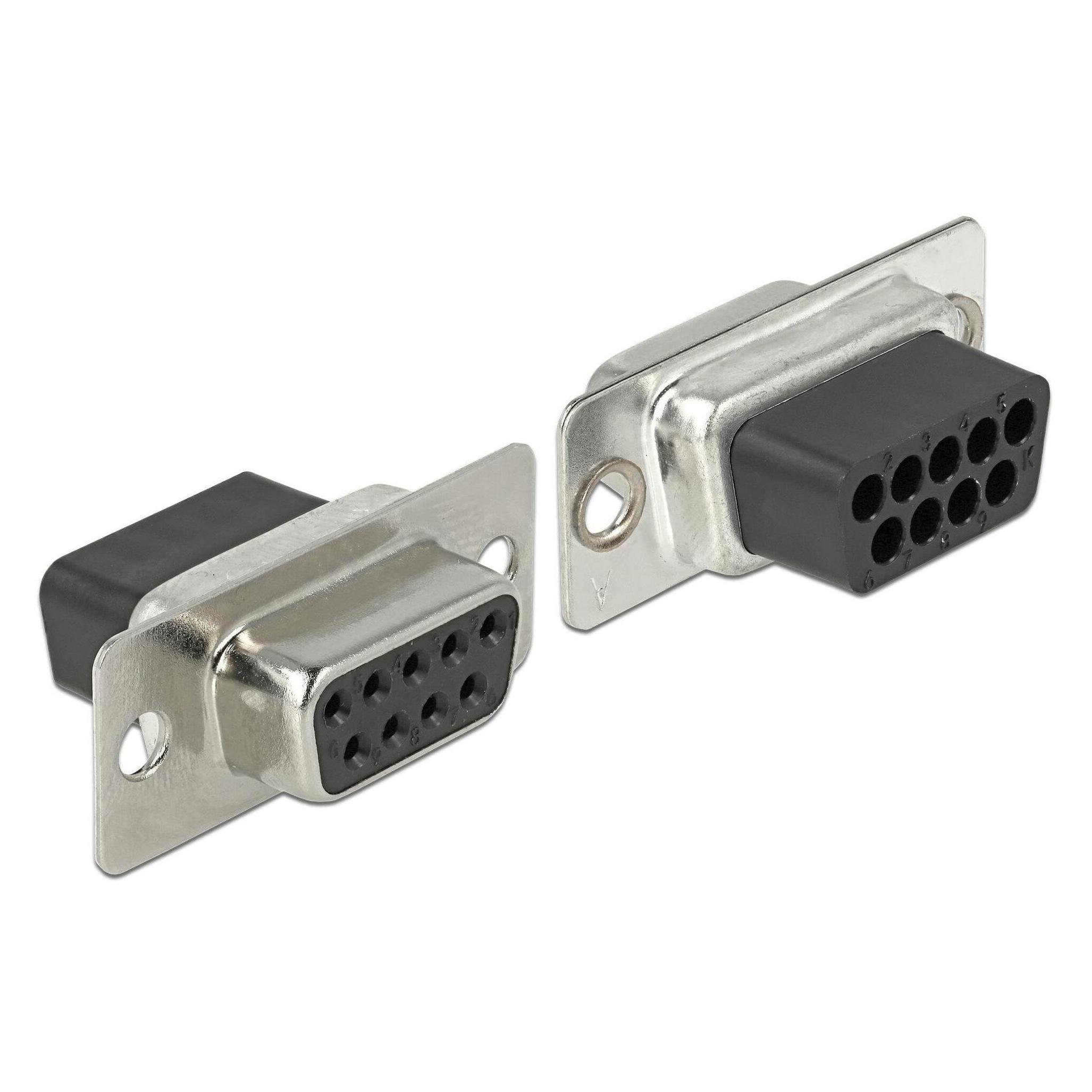 Delock RJ-45 Buchse zu RS232 Buchse Montagesatz (0.05 m) (66164)