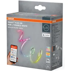 Osram, LED Streifen, LED Streifen SMART+ FLEX MULTICOLOR 2M (Kaltweiss, Mehrfarbig, Warmweiss, 200 cm, Indoor)