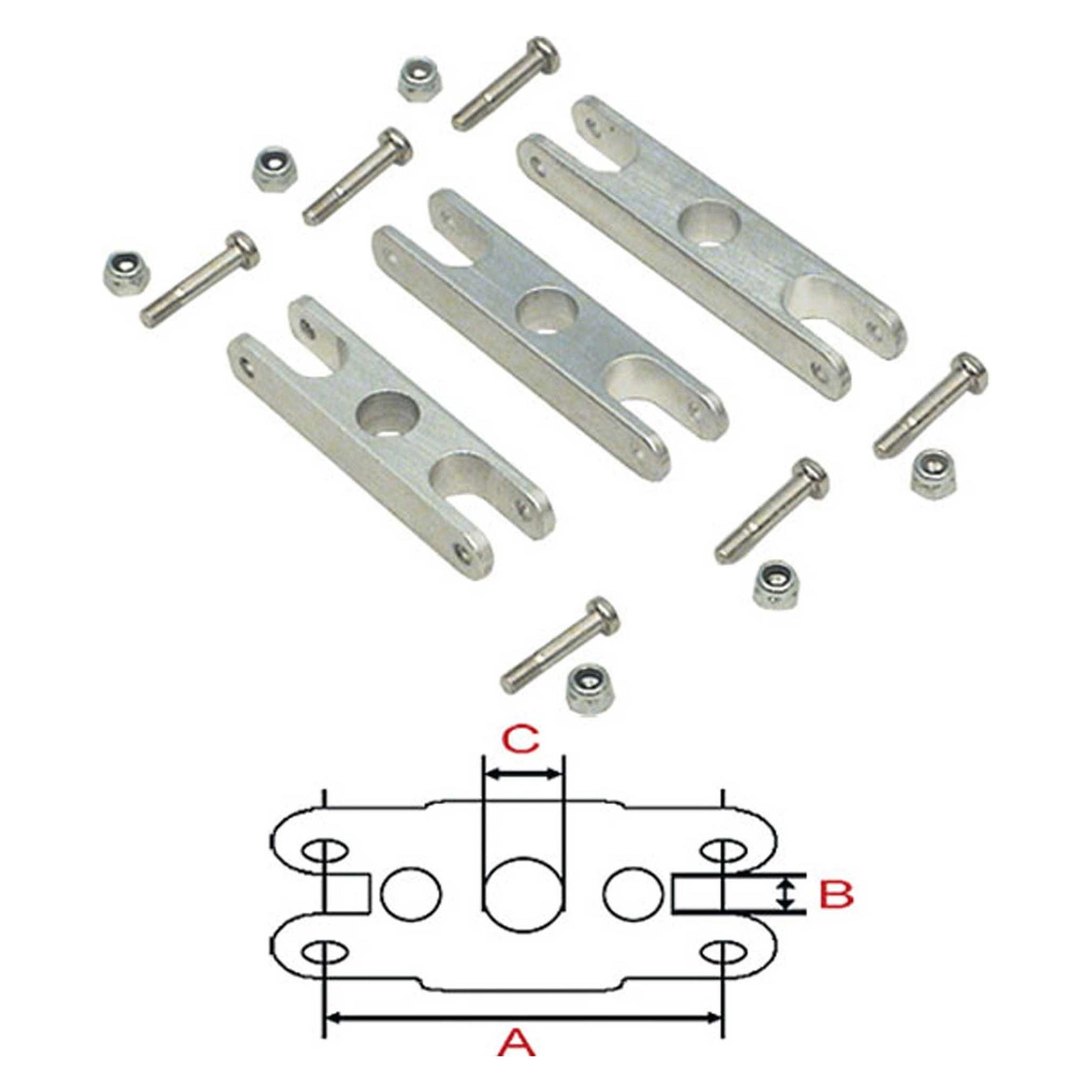 Aeronaut alu-mittelstück 82mm (724243)