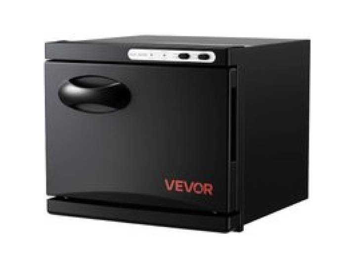 VEVOR Chauffe-serviettes 8 L, Armoire Chauffe-serviettes Capacité 12PCs, avec Clip et Support en Acier inoxydable, pour Spa, Barbier, Manucure, Massage, Salon de Beauté, Salle de Bain, Hôtel, Noir